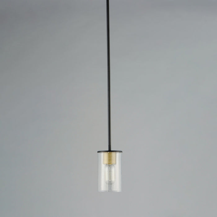 Maxim 91840CDABBK One Light Mini Pendant, Antique Brass / Black