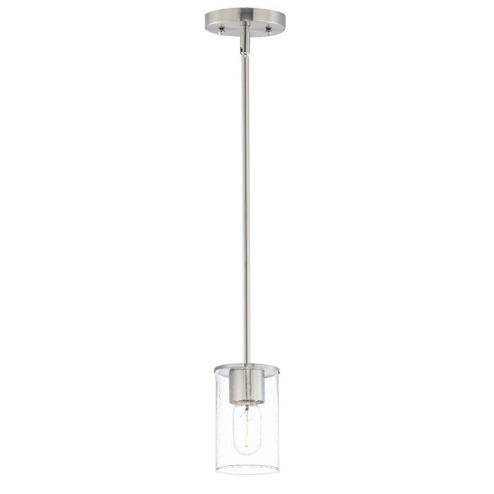 Maxim 91840CDSN One Light Mini Pendant, Satin Nickel