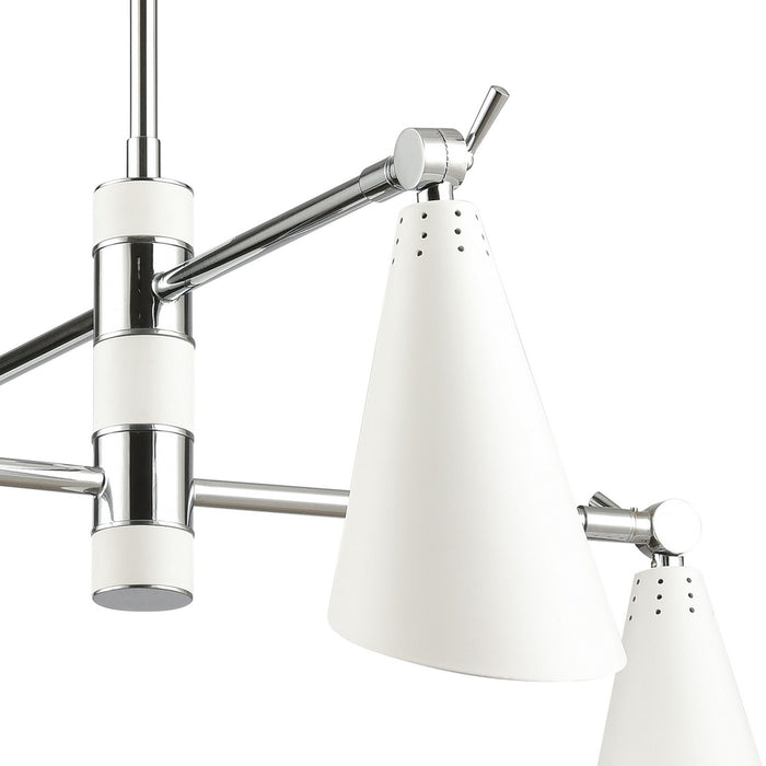 ELK Home 89206/4 Four Light Chandelier, Polished Chrome