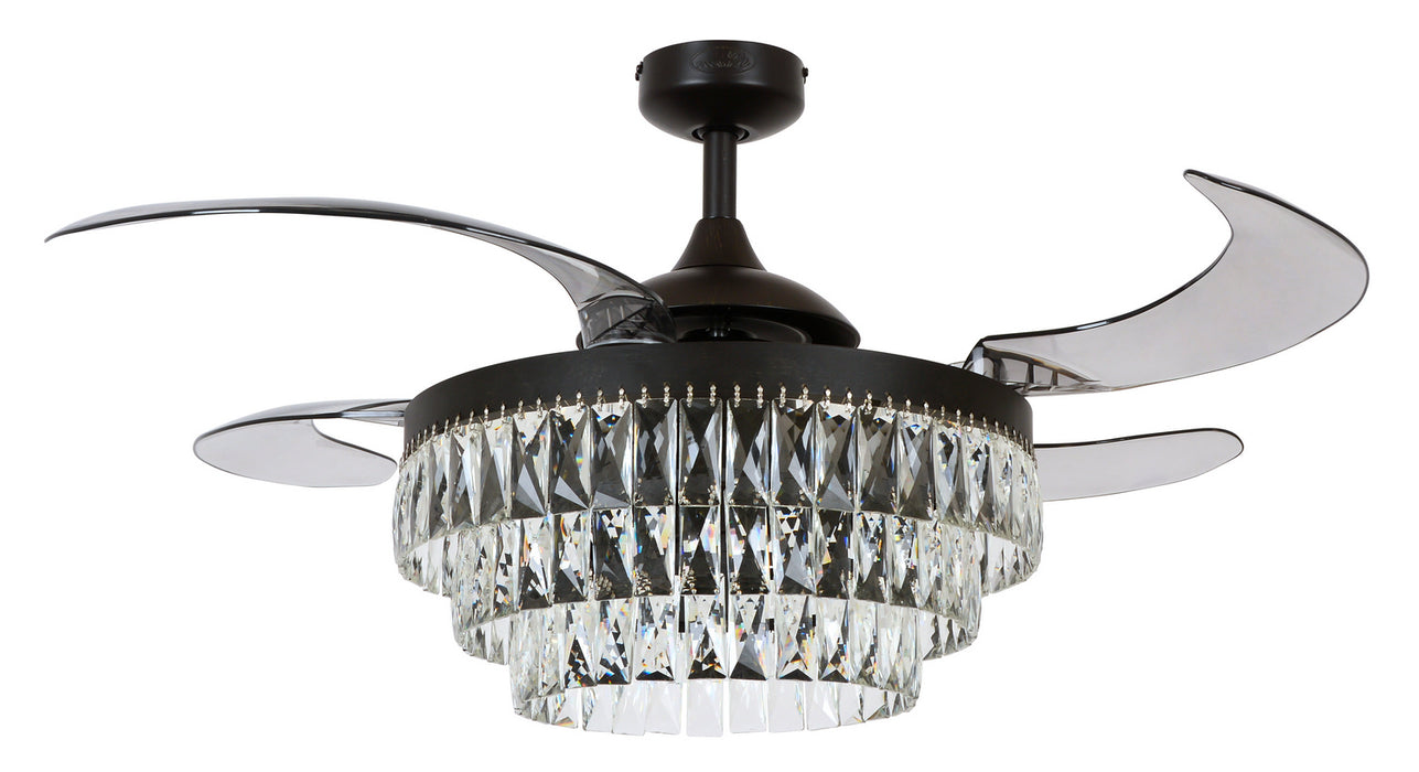 Beacon Lighting 21292201 48``Ceiling Fan, Antique Black