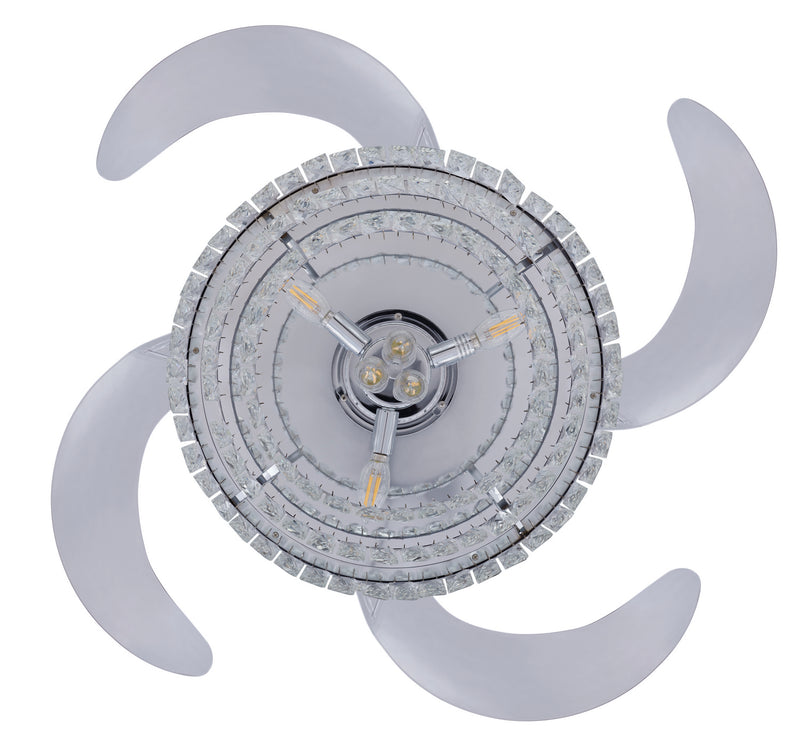 Beacon Lighting 21292301 48``Ceiling Fan, Chrome