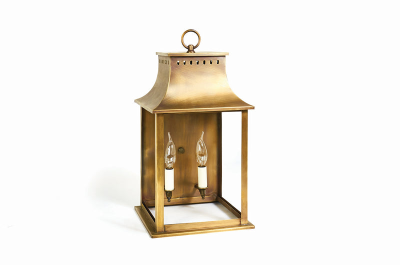 Northeast Lantern 11321-AB-LT2-CLR Two Light Wall Mount, Antique Brass