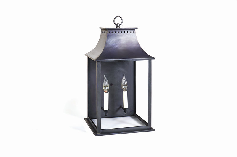 Northeast Lantern 11331-DB-LT2-CLR Two Light Wall Mount, Dark Brass