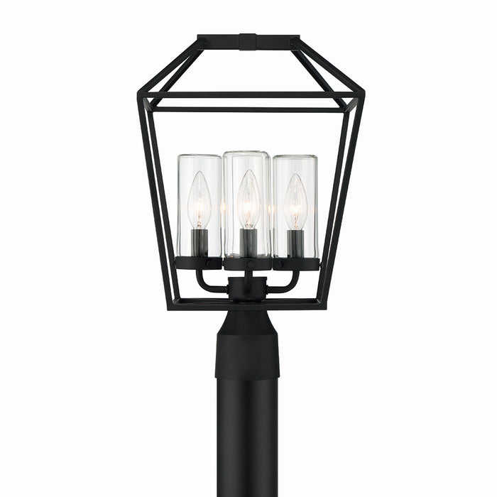 Eurofase 41959-015 Four Light Outdoor Post Mount, Satin Black