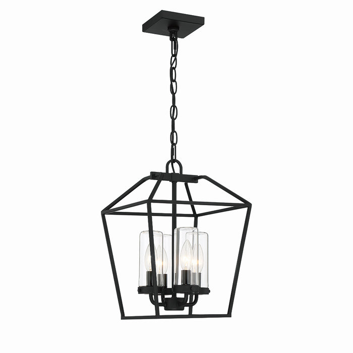 Eurofase 41960-011 Four Light Outdoor Pendant, Satin Black