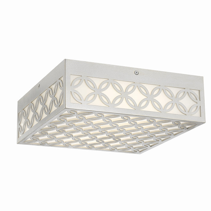 Eurofase 42696-026 LED Outdoor Flushmount, Aged silver