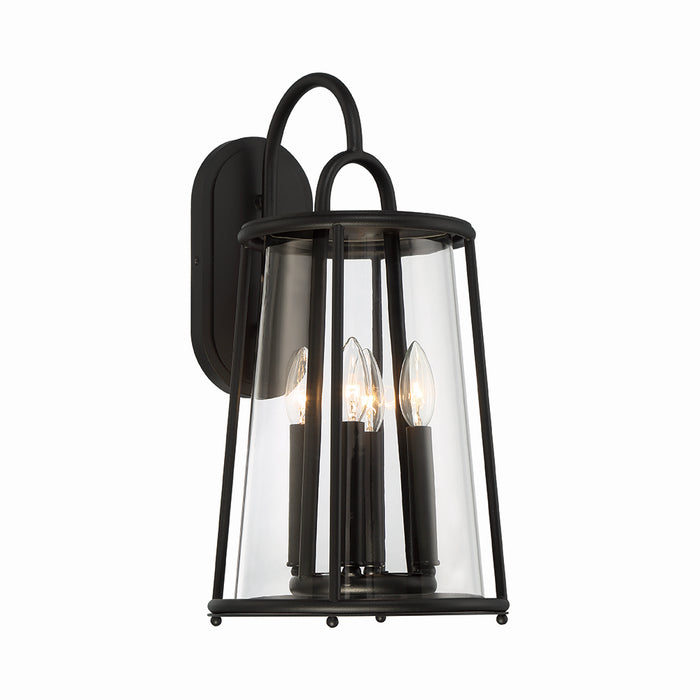 Eurofase 42720-010 Four Light Outdoor Wall Sconce, Satin Black
