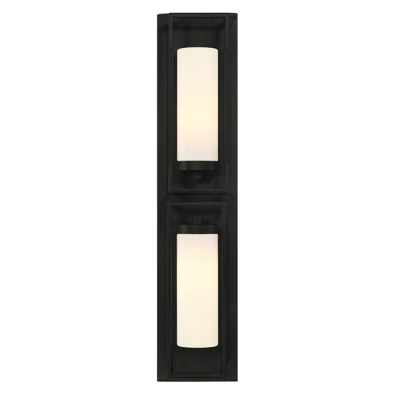 Eurofase 42732-013 Two Light Outdoor Wall Sconce, Black