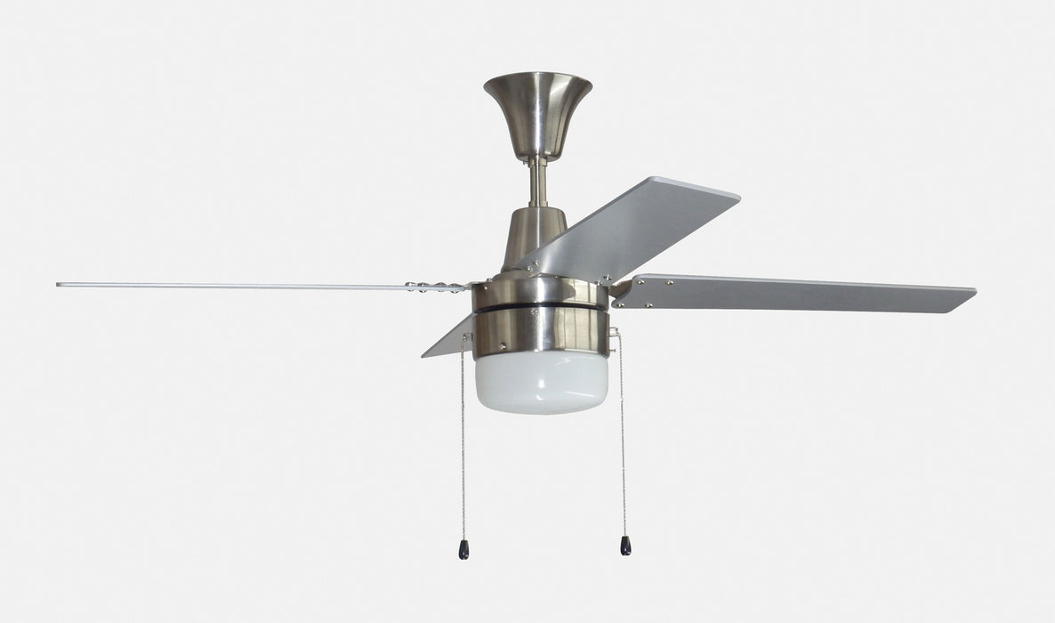 Craftmade CON48BNK4C1-48BN 48"Ceiling Fan, Brushed Polished Nickel