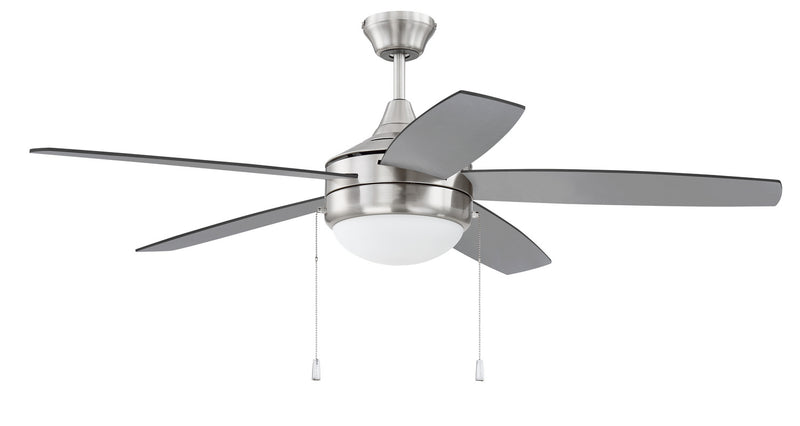Craftmade EPHA52BNK5-BNGW 52"Ceiling Fan, Brushed Polished Nickel