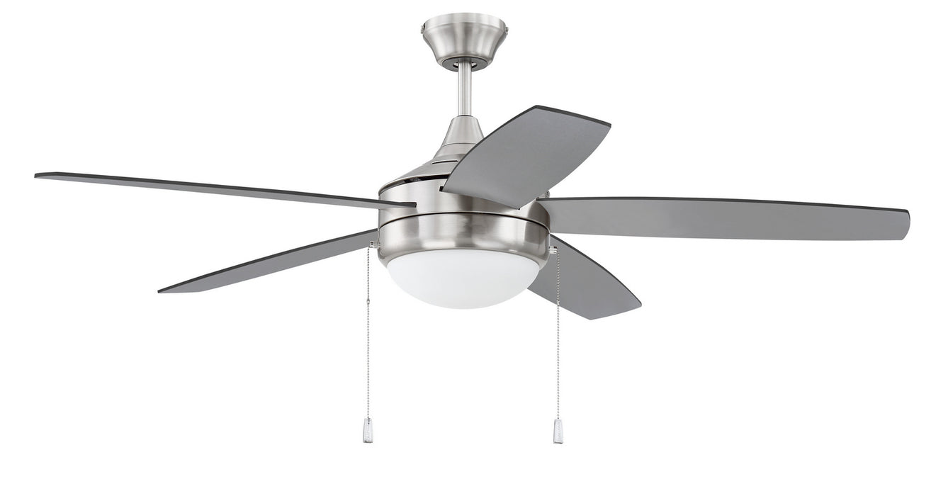 Craftmade EPHA52BNK5-BNGW 52"Ceiling Fan, Brushed Polished Nickel