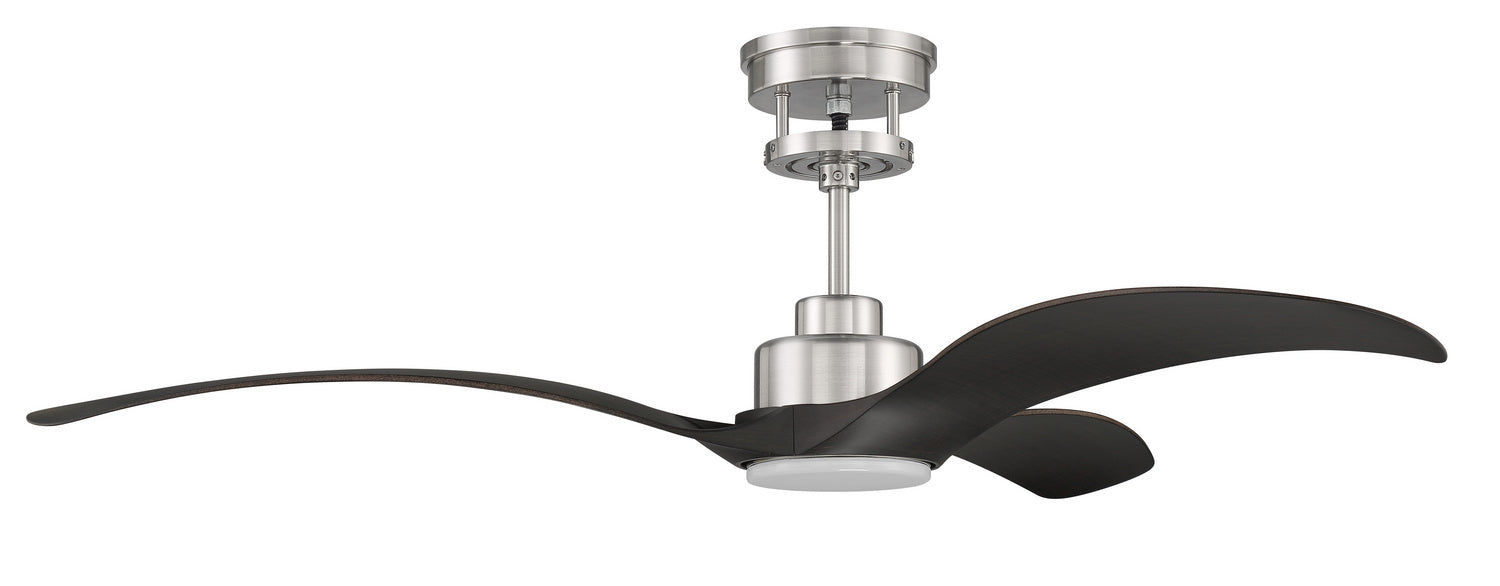 Craftmade MES60BNK3 60"Ceiling Fan, Brushed Polished Nickel