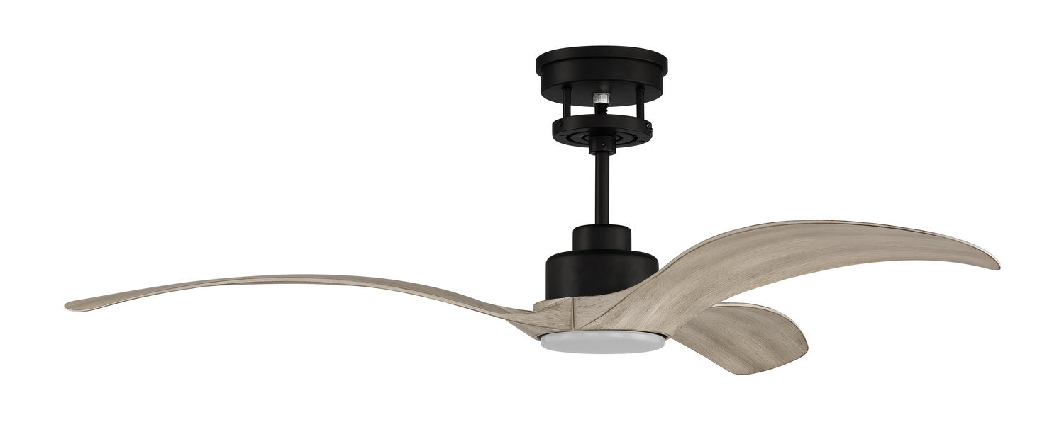 Craftmade MES60FB3 60"Ceiling Fan, Flat Black