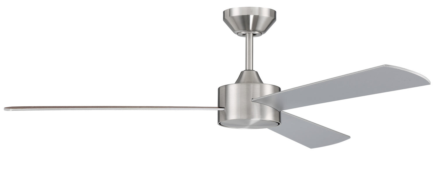 Craftmade PRV52BNK3 52"Ceiling Fan, Brushed Polished Nickel