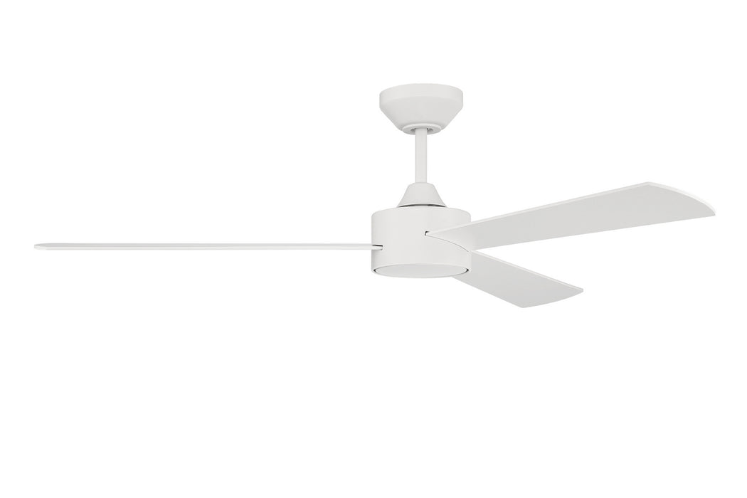 Craftmade PRV52MWW3 52"Ceiling Fan, Matte White