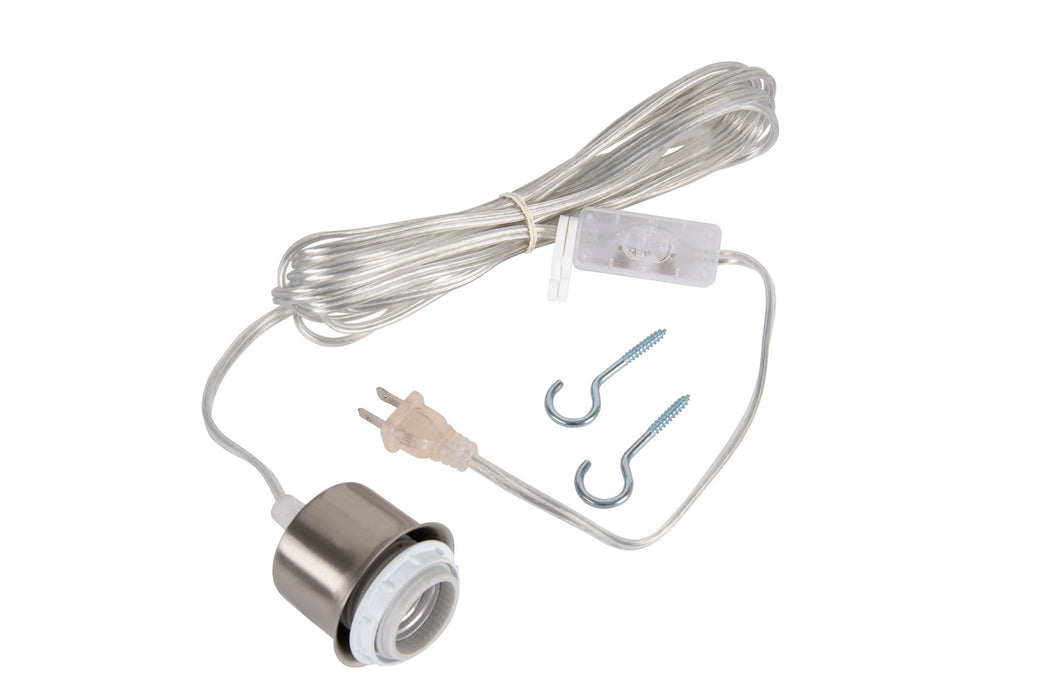 Craftmade SW1001-BNK One Light Pendant Hardware, Brushed Polished Nickel