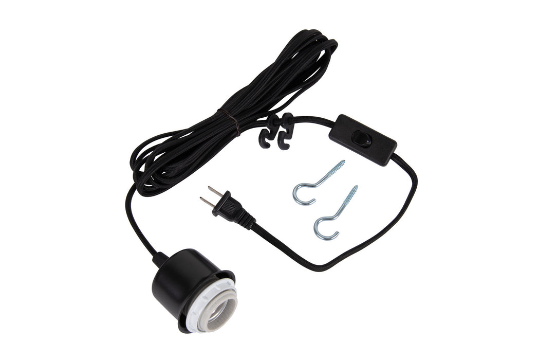 Craftmade SW1002-FB One Light Pendant Hardware, Flat Black