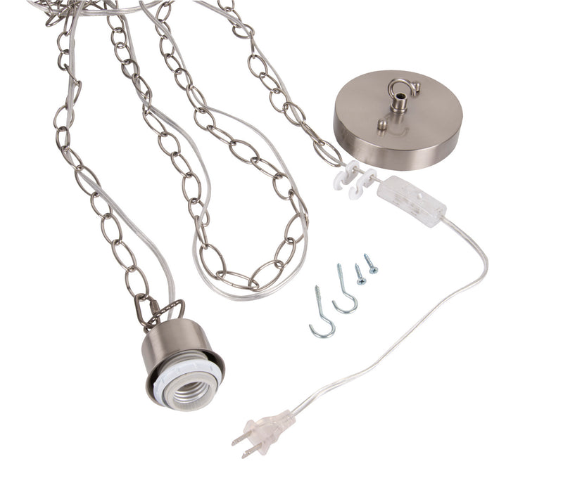 Craftmade SW1003-BNK One Light Pendant Hardware, Brushed Polished Nickel