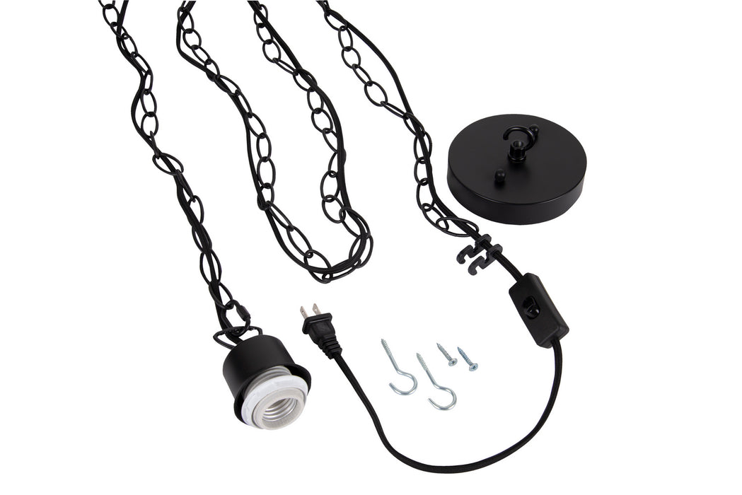 Craftmade SW1004-FB One Light Pendant Hardware, Flat Black