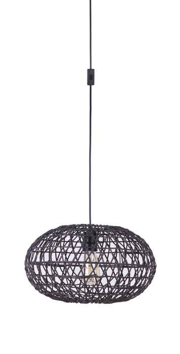 Craftmade SW2003-FB One Light Pendant, Flat Black
