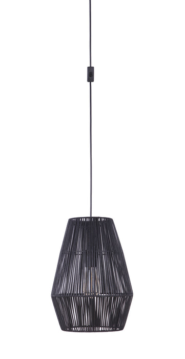 Craftmade SW2009-FB One Light Pendant, Flat Black