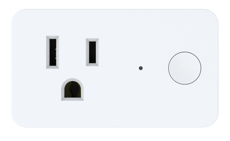 Craftmade WPS-100 Smart WiFi On/Off Indoor Wall Plug, White