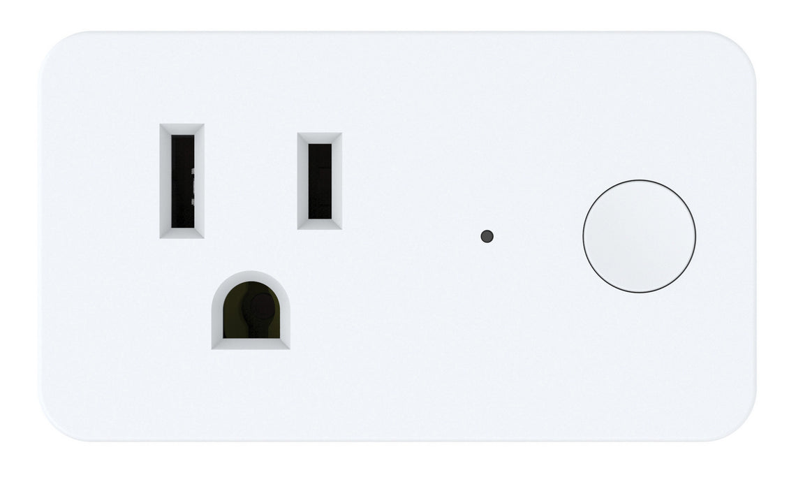 Craftmade WPS-100 Smart WiFi On/Off Indoor Wall Plug, White