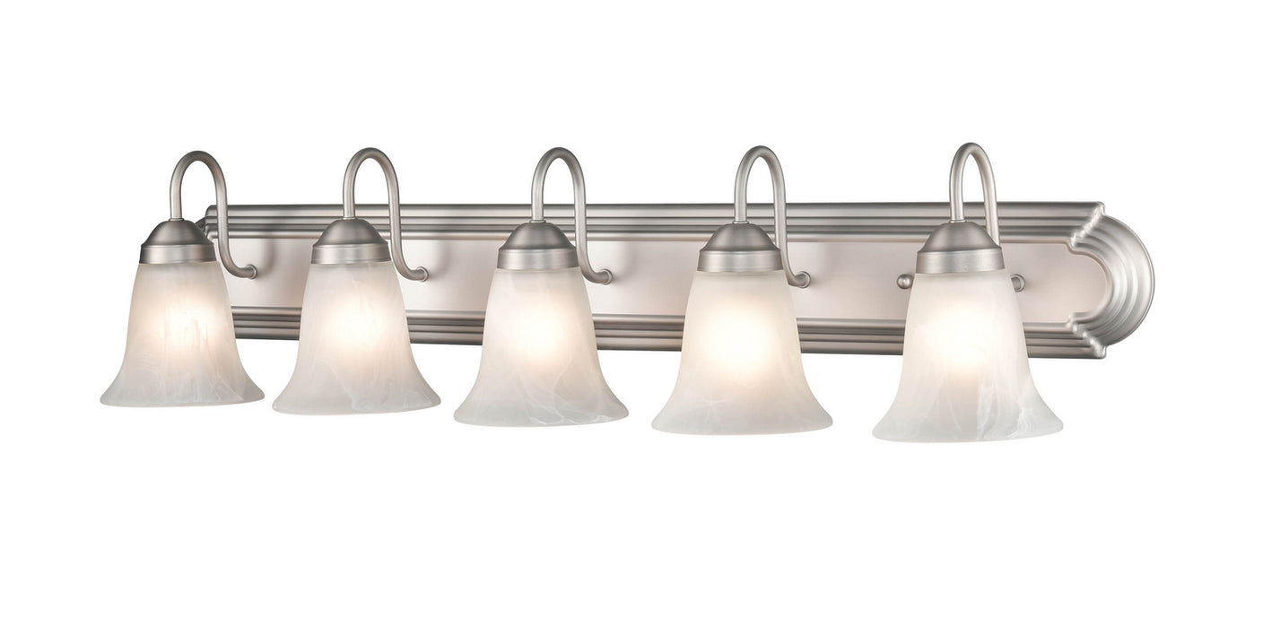 Millennium 4285-SN Five Light Vanity, Satin Nickel
