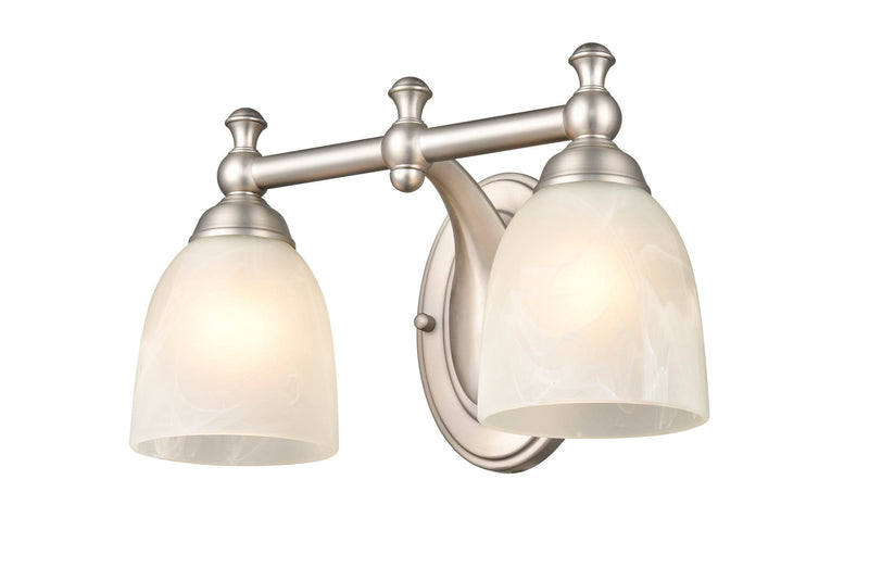 Millennium 4302-SN Two Light Vanity, Satin Nickel