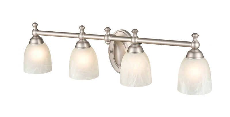 Millennium 4304-SN Four Light Vanity, Satin Nickel