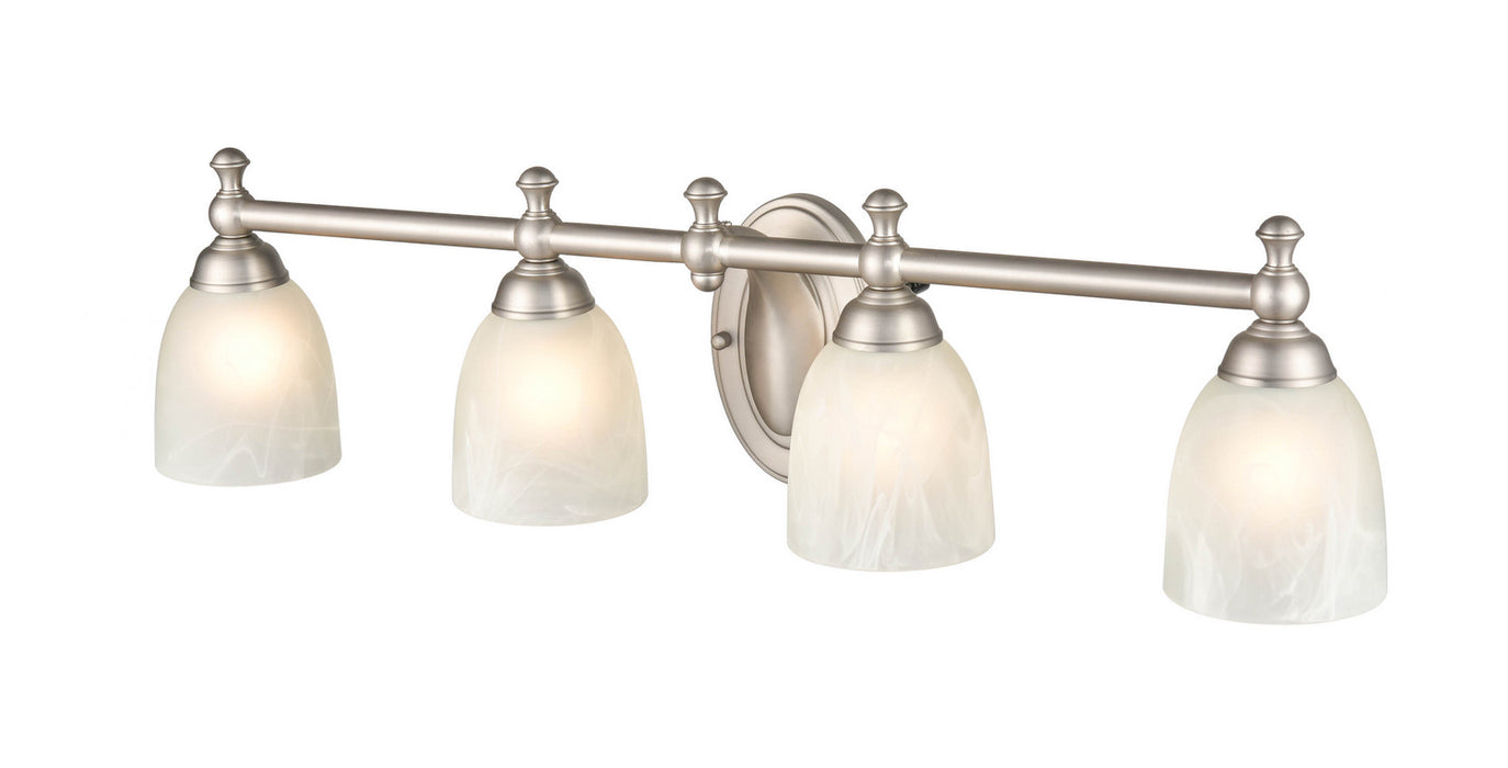 Millennium 4304-SN Four Light Vanity, Satin Nickel