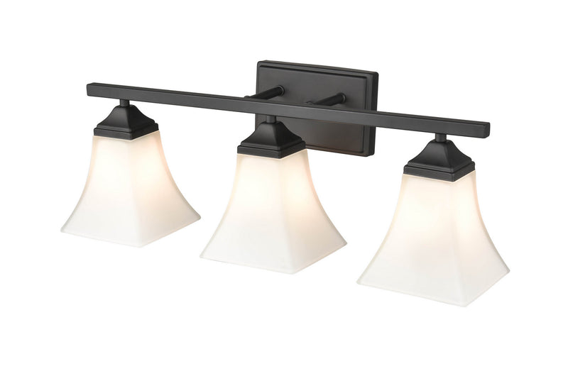 Millennium 4503-MB Three Light Vanity, Matte Black