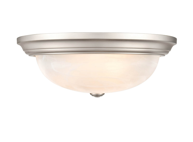 Millennium 4605-SN Three Light Flushmount, Satin Nickel