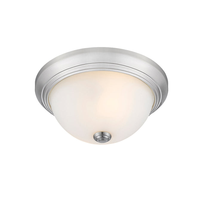 Millennium 4901-BN Two Light Flushmount, Brushed Nickel