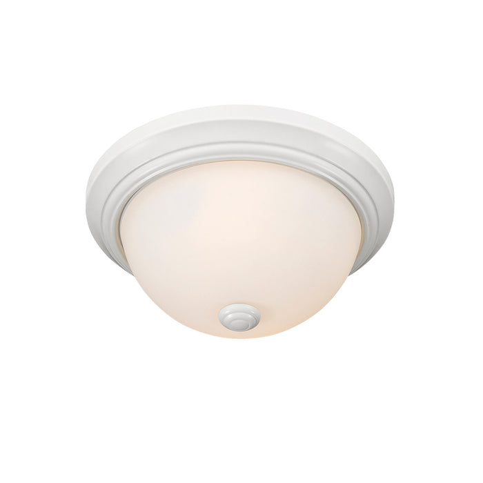 Millennium 4901-WH Two Light Flushmount, White