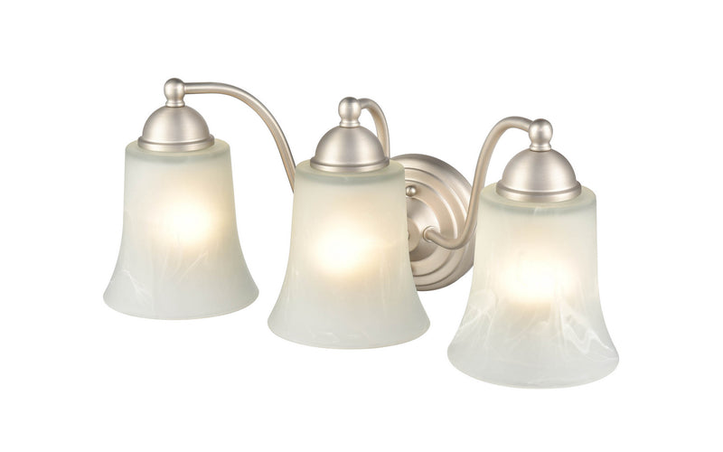 Millennium 9333-SN Three Light Vanity, Satin Nickel