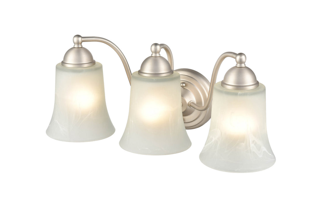 Millennium 9333-SN Three Light Vanity, Satin Nickel