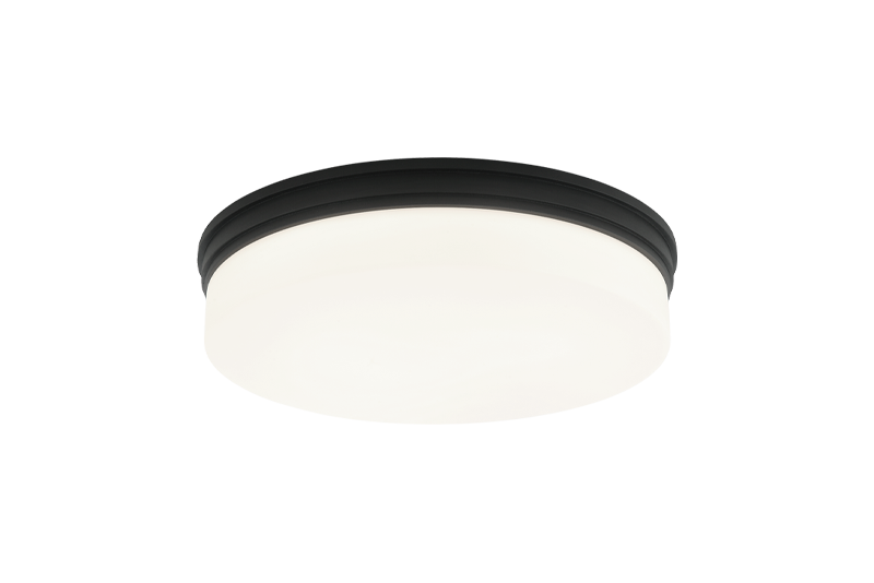 Matteo Lighting M10902MB LED Flush Mount, Matte Black