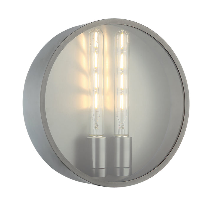 Matteo Lighting M15202GM Two Light Wall Sconce, Gunmetal