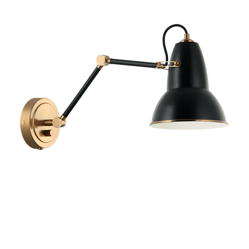 Matteo Lighting S08421AGBK One Light Wall Sconce, Black