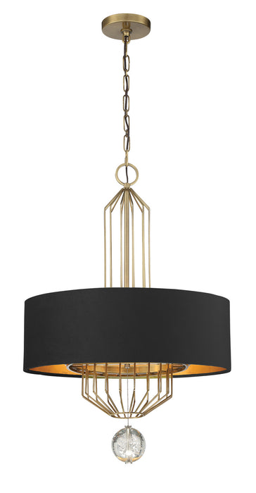 Metropolitan N7336-790 Six Light Pendant, Aged Antique Brass