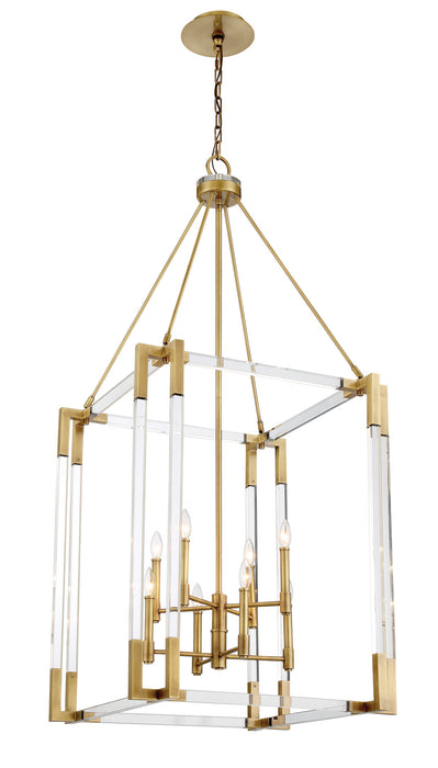 Metropolitan N7357-790 Eight Lights Pendant, Aged Antique Brass