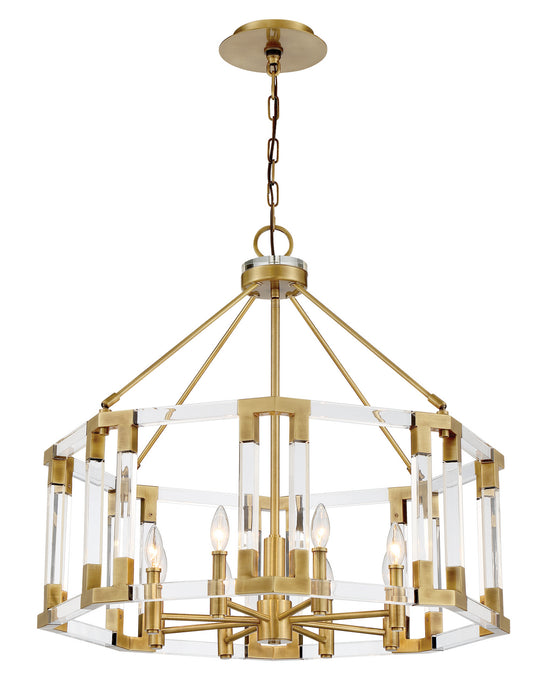 Metropolitan N7358-790 Eight Lights Chandelier, Aged Antique Brass