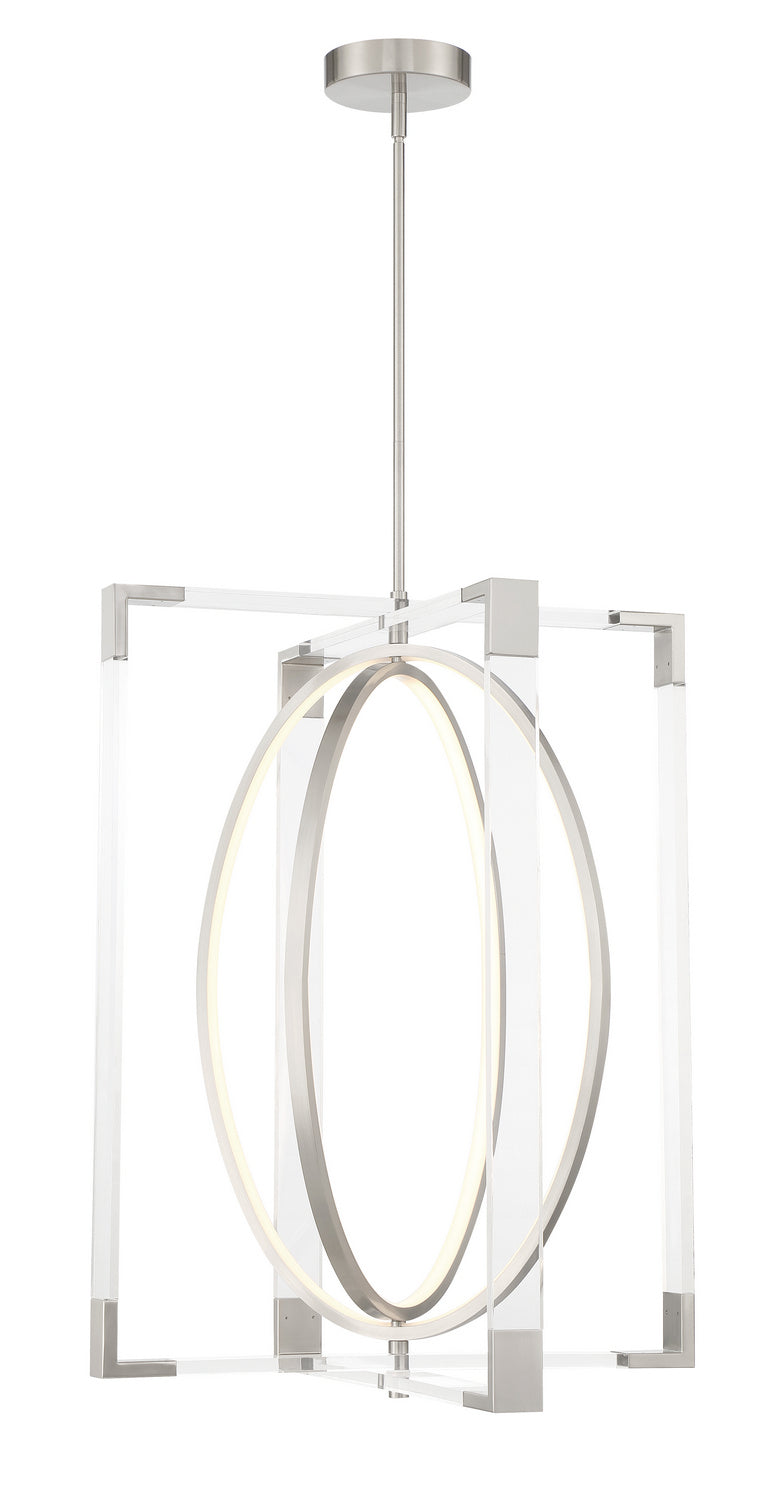 George Kovacs P2266-084-L LED Pendant, Brushed Nickel