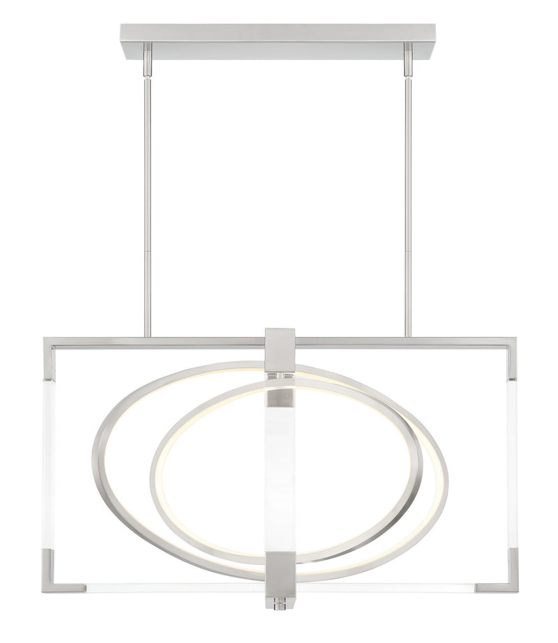 George Kovacs P2267-084-L LED Pendant, Brushed Nickel