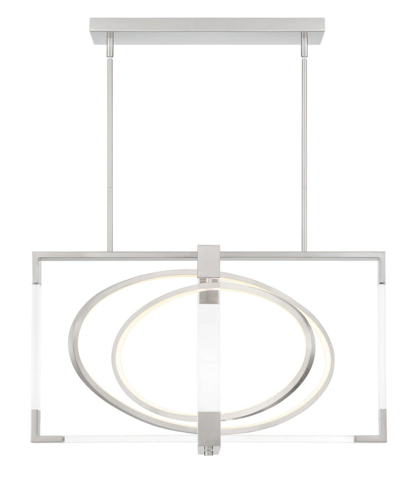 George Kovacs P2267-084-L LED Pendant, Brushed Nickel