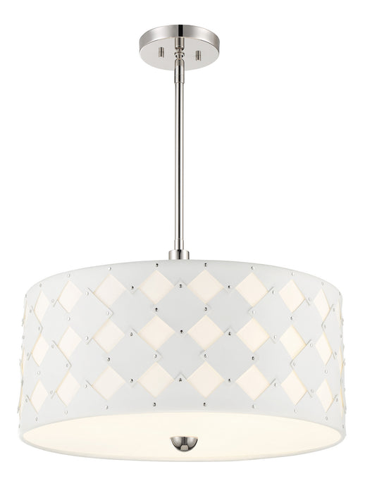 George Kovacs P5338-613 Three Light Pendant, Polished Nickel