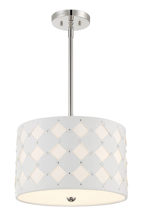 George Kovacs P5339-613 Three Light Pendant, Polished Nickel