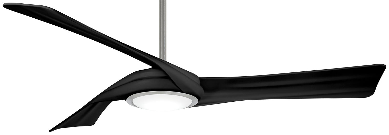 Minka Aire F714L-BN/CL 60" Ceiling Fan, Brushed Nickel/Coal