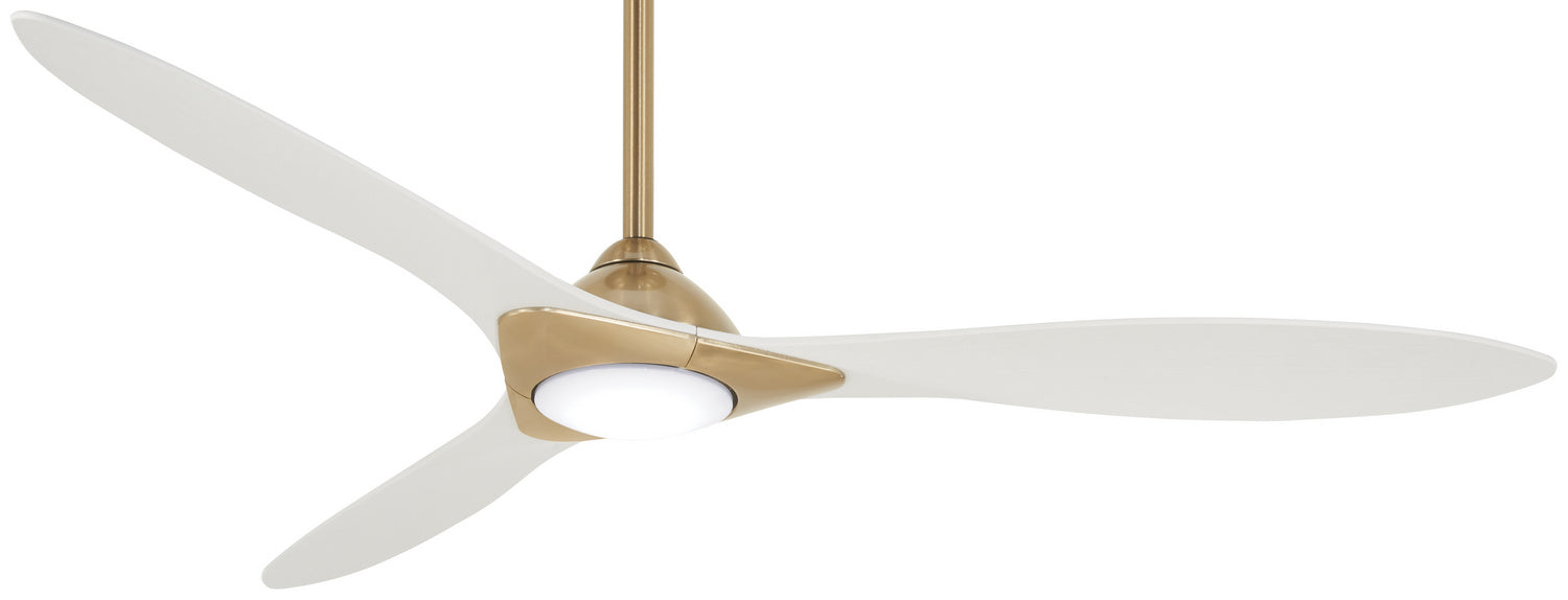 Minka Aire F868L-SBR/WHF 60" Ceiling Fan, Soft Brass